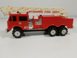 Vtg Schafer Stomper 4x4 Red Fire Truck 27 Road King Semis 100 With Lights