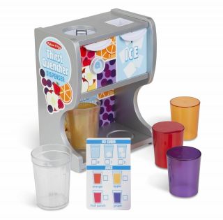 Kids Pretend Play Juice Dispenser Thirst Quencher Kitchen Toy Drink Toddler