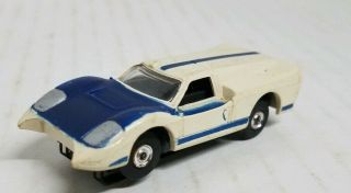 Aurora T Jet White 1965 Ford J Car Ho Slot Car