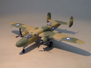 Built : N.  A.  B - 25c Mitchell (north African Camouflage) 1/72 Scale