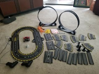 Parallel Looping Road Racing Set Electric Power Slot Car Track,  2 Cars