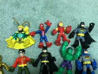 14 Fisher Price Imaginext DC Marvel Superheroes Figures Batman Spiderman Hulk, 2