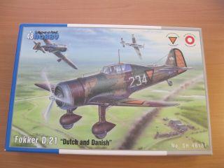Special Hobby 1/48 Fokker D.  Xxi Dutch Fighter 48181 Plastic Model Kit W/resin