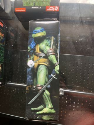 NECA Teenage Mutant Ninja Turtles Leonardo 1990 Movie Gamestop EXCLUSIVE Rare. 4