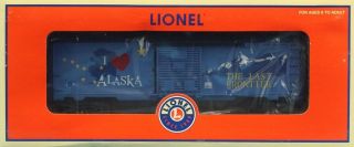 Lionel O Gauge I Love Alaska 29935 The Last Frontier Boxcar Box Car 6 - 29935u