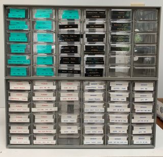 Two 36 Drawer Akro - Mills Storage Cabinets,  Squad Leader Ready