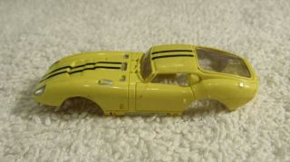 Vintage Aurora T - Jet Ho Cobra Daytona Yellow Slot Car Body Shell