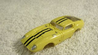 Vintage Aurora T - Jet HO Cobra Daytona Yellow Slot Car Body Shell 2