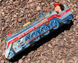 Vintage Tin Toy Train Made In Japan 1960 