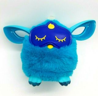 2016 Hasbro Teal Blue Interactive Furby smart phone Connect Bluetooth LCD Eyes 3