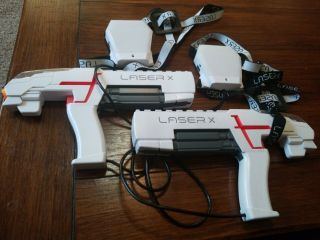 Laser X Tag Blaster Gun & Receiver Vest Pair -.  Domestic.
