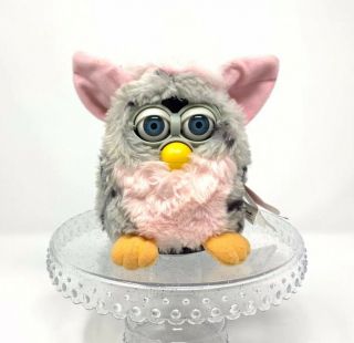 Vintage 1998 Tiger Electronics Pink And Gray Furby