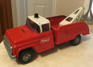 Vintage 1960 ' s Buddy L Tow Truck Pressed Steel U.  S.  A.  All And Beauty 3