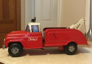 Vintage 1960 ' s Buddy L Tow Truck Pressed Steel U.  S.  A.  All And Beauty 5