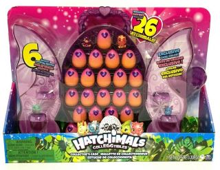 Hatchimals Colleggtibles Glittery Purple Collector Case With 26 Eggs