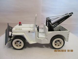 1964 Tonka Jeep Wrecker With Plow 375 Complete