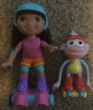 Dora The Explorer Skate And Spin Dora & Boots Roller Skating Friends Forever