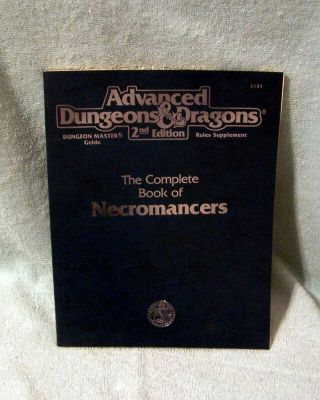 Advanced Dungeons & Dragons 2nd Ed The Complete Book Of Necromancers Tsr 2151