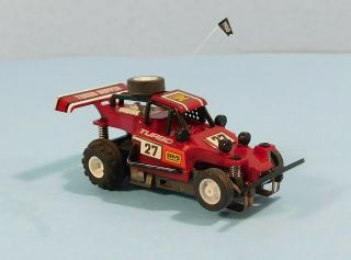 Tyco Turbo Hopper Dune Buggy " Rc Car " Slot Car Red 27,  Work 