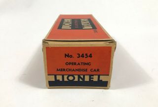 Postwar Lionel 3435 Operating Merchandise Car / Empty Box Only