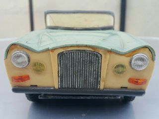 Vintage Jaguar Toy Car Alka Cabriolet Sf - 4046 Fso Fsm Plastic Friction Poland