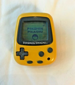 Pokemon Pikachu Virtual Pet Giga Pet Pedometer Vintage Nintendo Rare 1998 Yellow