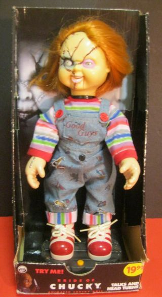 NOS vintage 14” ANIMATED BRIDE OF CHUCKY DOLL w/ Sound & Motion 2