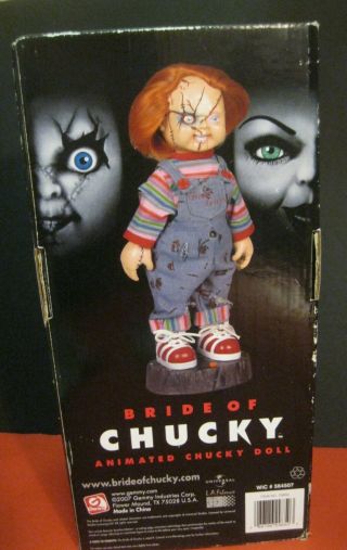 NOS vintage 14” ANIMATED BRIDE OF CHUCKY DOLL w/ Sound & Motion 5