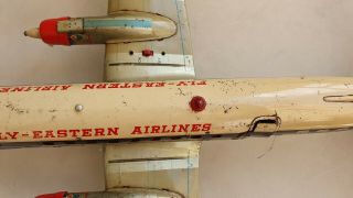 Vtg Fly Eastern Airlines Battery Operated Tin Toy Jet Airplane Japan Yonezawa 10