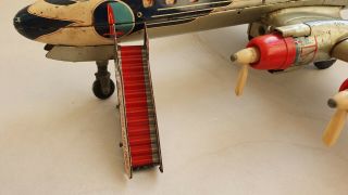 Vtg Fly Eastern Airlines Battery Operated Tin Toy Jet Airplane Japan Yonezawa 5