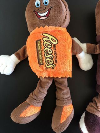 Reese’s Peanut Butter Cup & Hersheys Chocolate Bar Plush Stuffed Animal Set Toys