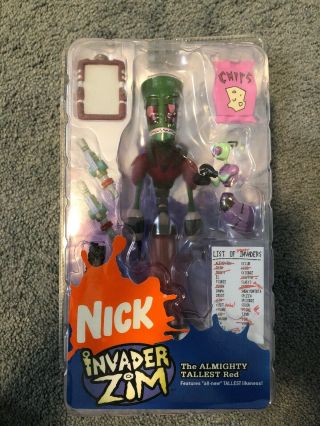 Invader Zim Palisades Tallest Red Figure Hot Topic Exclusive Nick 2005 “all - New”