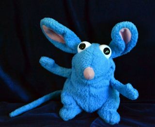 Bear In The Big Blue House Tutter Blue Mouse Plush 7” Jim Henson Mattel