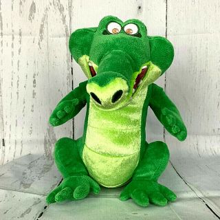 Disney Store Peter Pan Tick Tock Crocodile Green Stuffed Animal Plush Toy