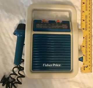 Vintage 1984 Fisher Price My First Am/fm Sing - Along Radio W/ Mic Collectible