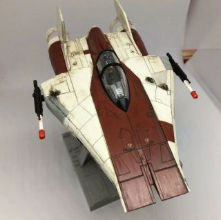Star Wars Bandai A - Wing Model Kit 1/72 Scale - Built & Painted - Red Squad