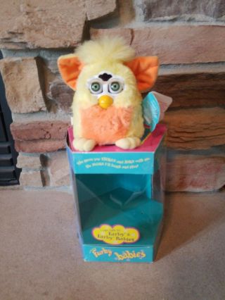 1999 Furby Babies Orange & Yellow Model 70 - 940