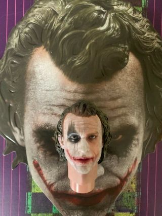 Hot Toys The Dark Knight Joker Qs010 1/4 Heath Ledger Exclusive Head Sculpt