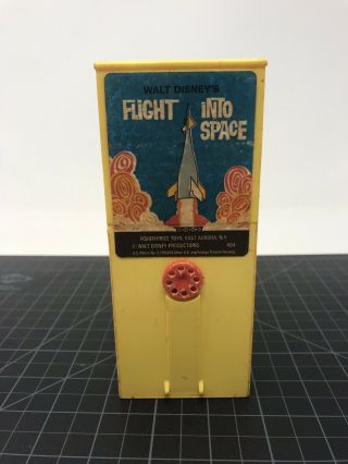 Vintage Fisher Price Movie Viewer Cartridge Walt Disney Flight Into Space
