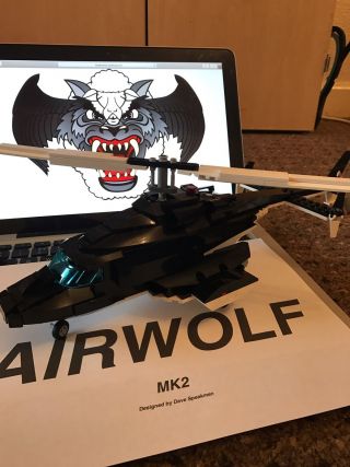 Custom Built Lego Airwolf