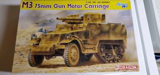 Dragon 1/35 6467 Wwii Us M3 Half - Track 75mm Gun Motor Carriage