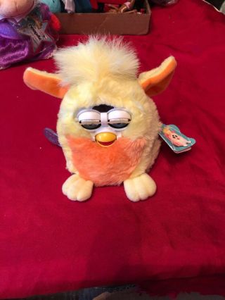 Furby Babies 1999 70 - 940 Yellow And Orange 100 With Tag 2