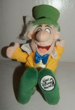 The Mad Hatter Alice In Wonderland Walt Disney World 11 " Beanbag Plush Doll