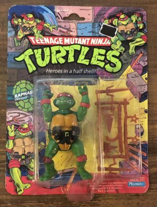 Vtg 1988 Raphael Teenage Mutant Ninja Turtles Tmnt Punched Playmates Moc Nos