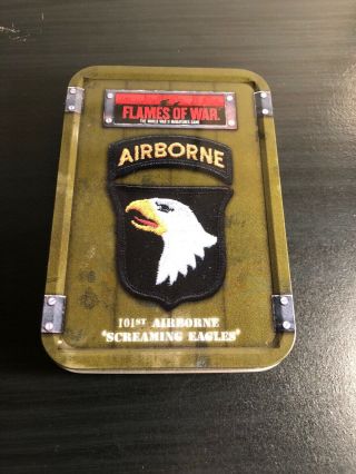 Flames Of War Dice And Token Tin 101st Airborne Very Rare