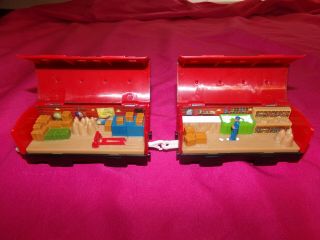 Thomas & Friends SEE INSIDE MAIL CARS Trackmaster Train Set of 2. 2
