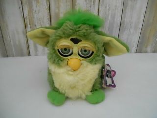 1999 Furby Vintage Green With Blue Eyes,  - Tiger Electronics