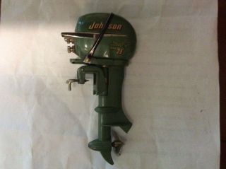 Johnson Electric Model Boat Motor,  Vintage,  Battery Operated Toy Outboard No.  2