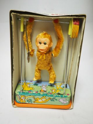 Loop The Loop Monkey Model Sa - 161 Battery Operated Toy 1960s