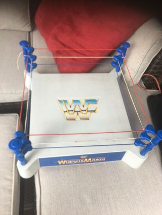 WWF LJN Ring Wrestling Superstars Sling Em Fling Em Wrestling Ring Vintage Toys 2